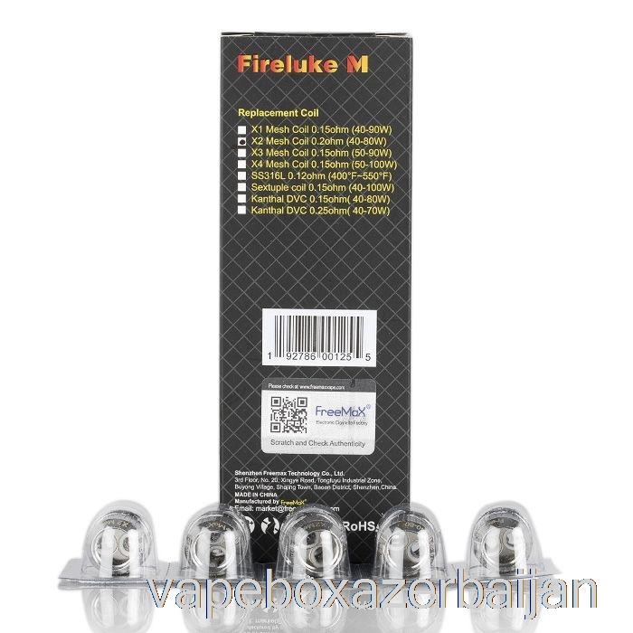 Vape Box Azerbaijan FreeMax FireLuke M / TX Mesh Replacement Coils 0.2ohm X2 Mesh Coils